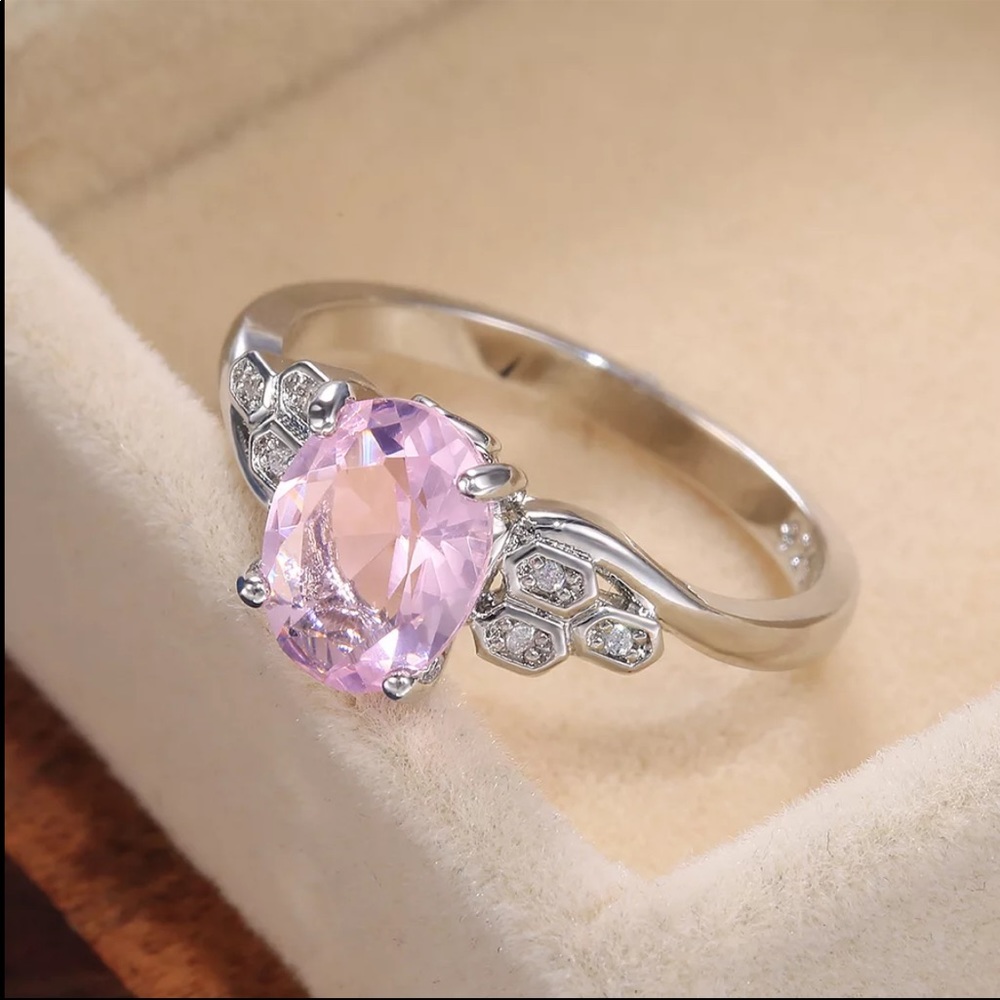 New Women’s 925 Silver Beautiful Sapphire Ring - Picture 3 of 5